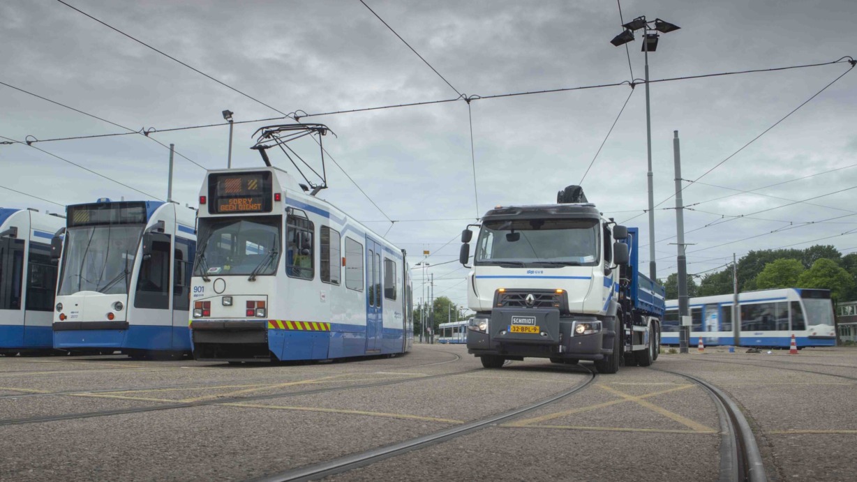 2x Renault D-Wide 380 6×2 voor GVB Amsterdam