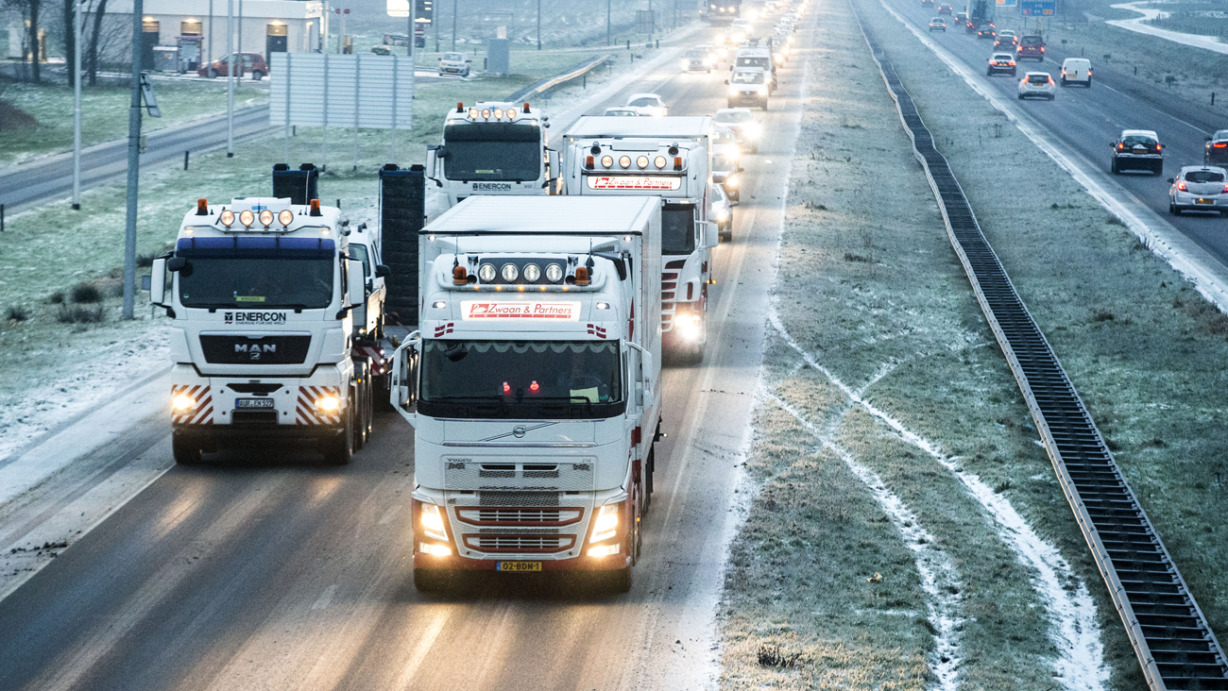 Winterweer in Noord-Nederland