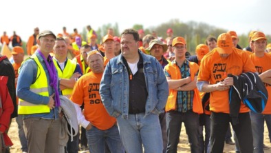 FNV chauffeursactie langs A2