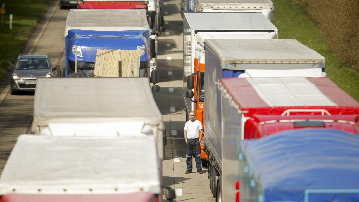 BELGIUM TRANSPORT TRUCK STIKE