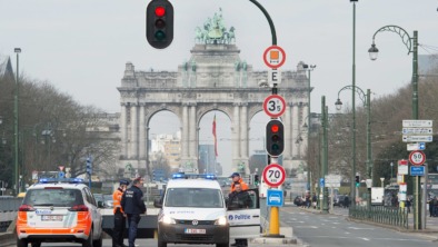 BRUSSEL – centrum Brussel in de ban van aanslagen. ANP MARCEL VAN HOORN