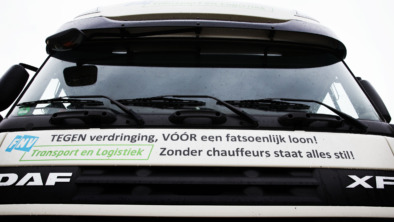 Chauffeurs in actie voor betere cao