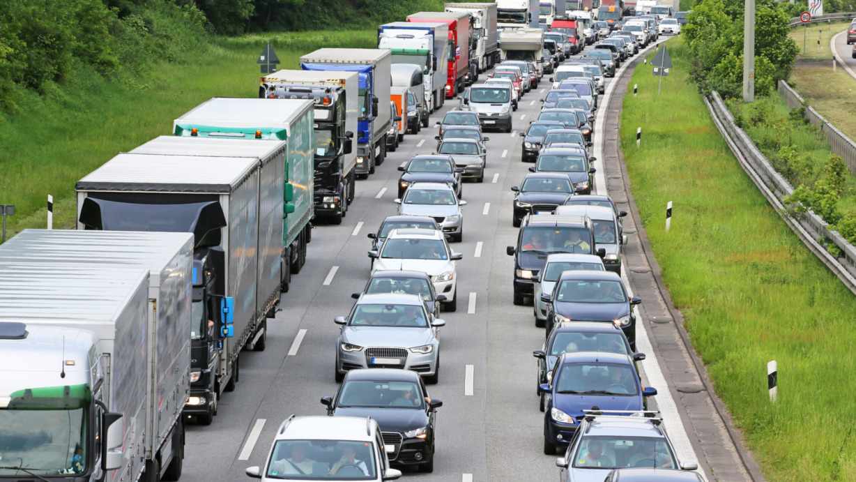 Autobahnstau 2014