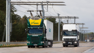 Siemens eHighway: Testfahrt mit Bundesumweltministerin Hendricks / Siemens eHighway: Test drive with Federal Environment Minister Hendricks