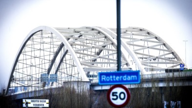 ROTTERDAM – Van Brienenoordbrug 50 jaar.   ANP JERRY LAMPEN