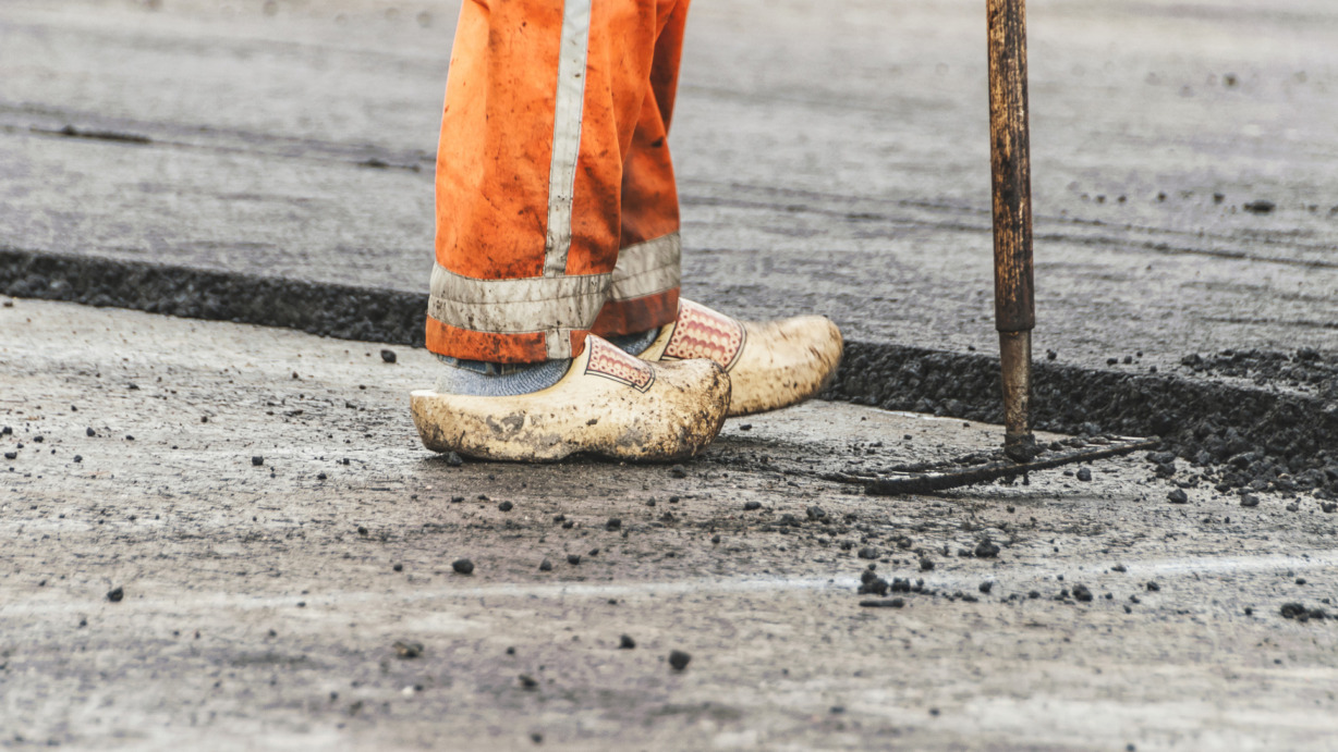asphalt worker