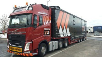Flexibele Meusburger semi-dieplader voor Verhoeven XXL