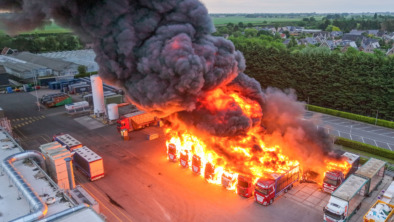 Brand kippenslachterij Plukon