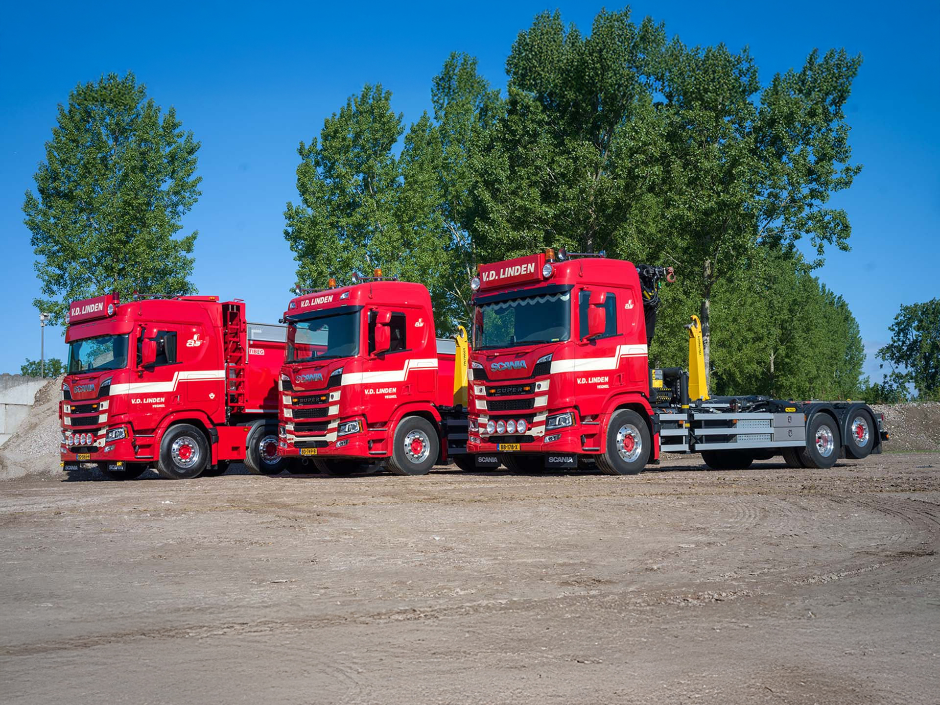 Drie nieuwe Scania’s voor Van der Linden Grondwerken