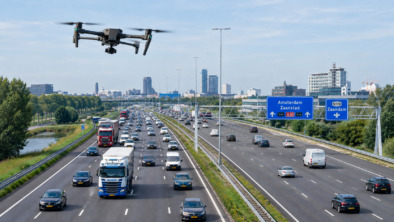 AI foto Politie Amsterdam drone