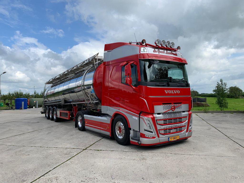 Volvo FH 460 turbo compound voor De Groot uit Leerbroek